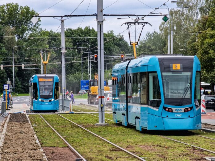 Tramvaje DPO trať