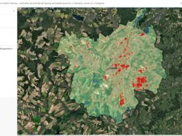 teplotní mapa ilustracni