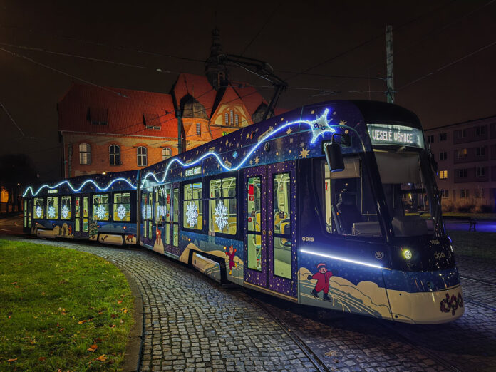 Vánoční tramvaj Ostrava