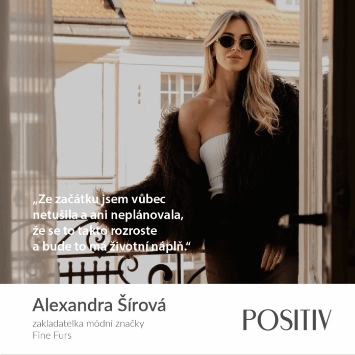 Zakladatelka Fine Furs Alexandra Šírová představuje svou kolekci dámského oblečení z prémiových přírodních materiálů.