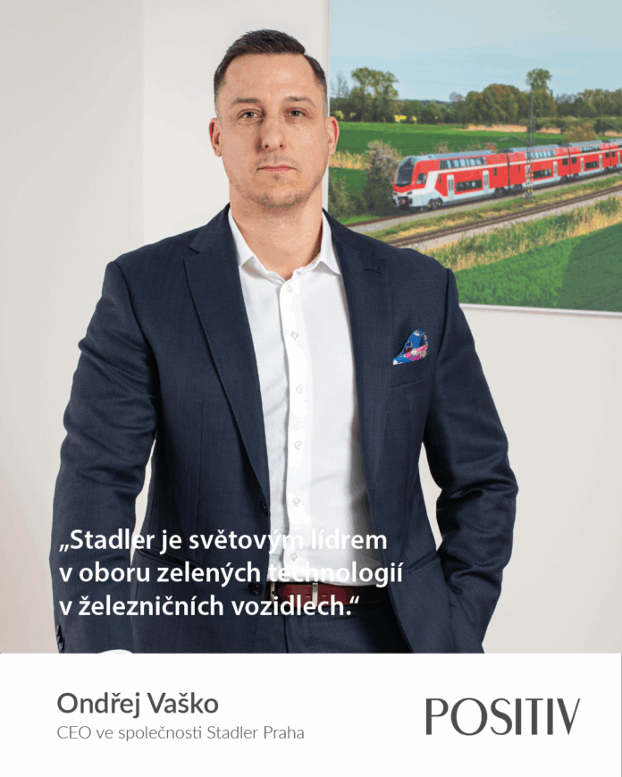 Ondřej Vaško, nový CEO Stadler Praha, se dívá vstříc inovacím a zelené mobilitě