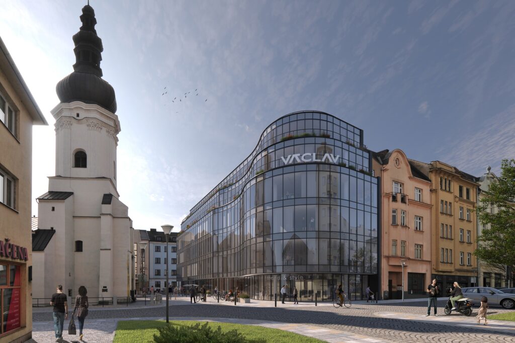 Polyfunkční dům Václav v historickém jádru města nabídne byty, kanceláře i služby