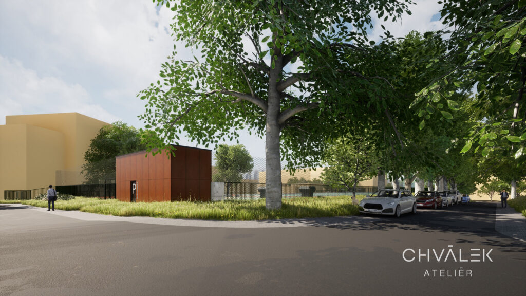 Parkovací dům, Ostrava-Poruba, vizualizace CHVÁLEK ATELIÉR