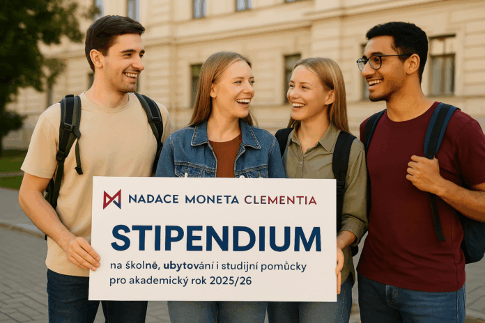 Studenti získali stipendium Nadace MONETA Clementia na školné, ubytování i studijní pomůcky pro akademický rok 2025/26