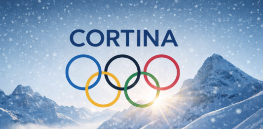 Zimní horská krajina navozující atmosféru zimních olympijských her Milano Cortina 2026