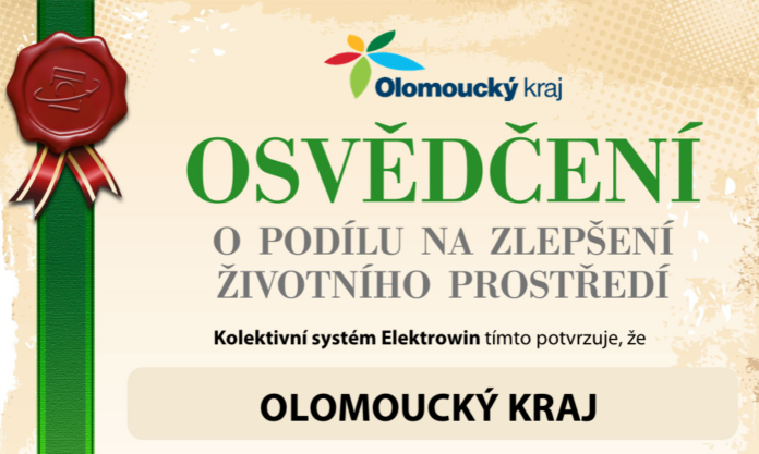 osvědčení Olomouckého kraje